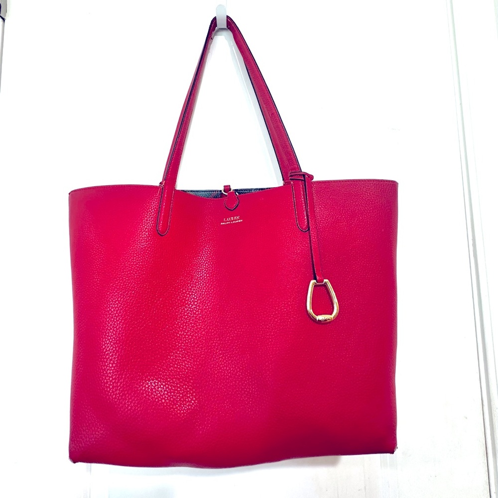 Lauren Ralph Lauren Reversible Faux Leather Tote